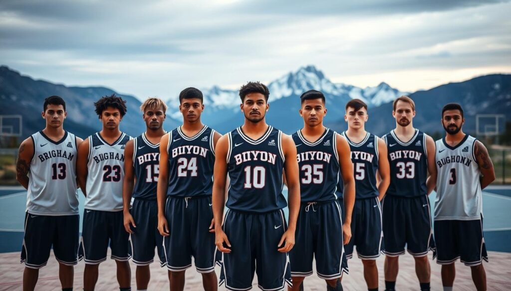 BYU basketball players