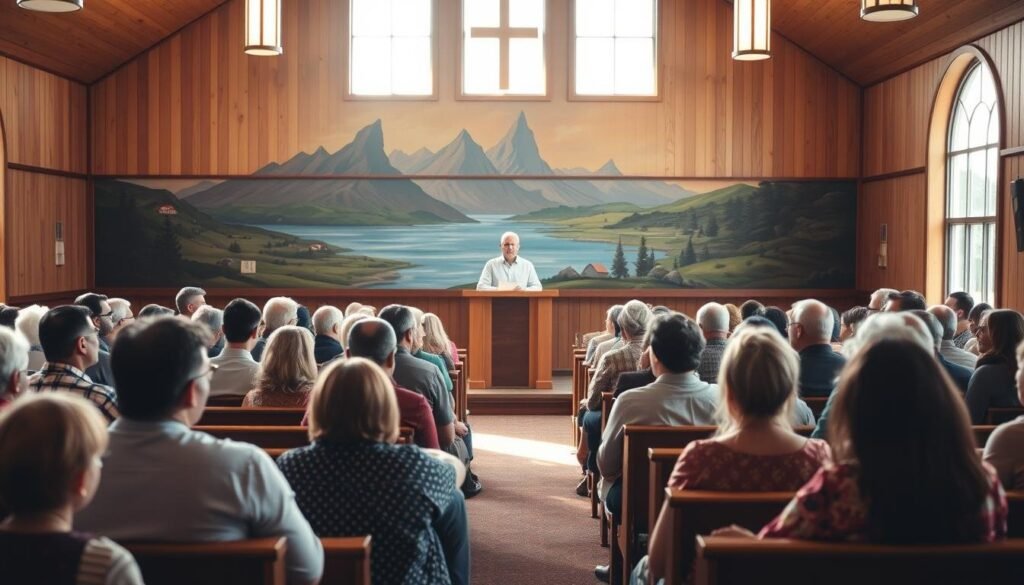 Mormon community gathering