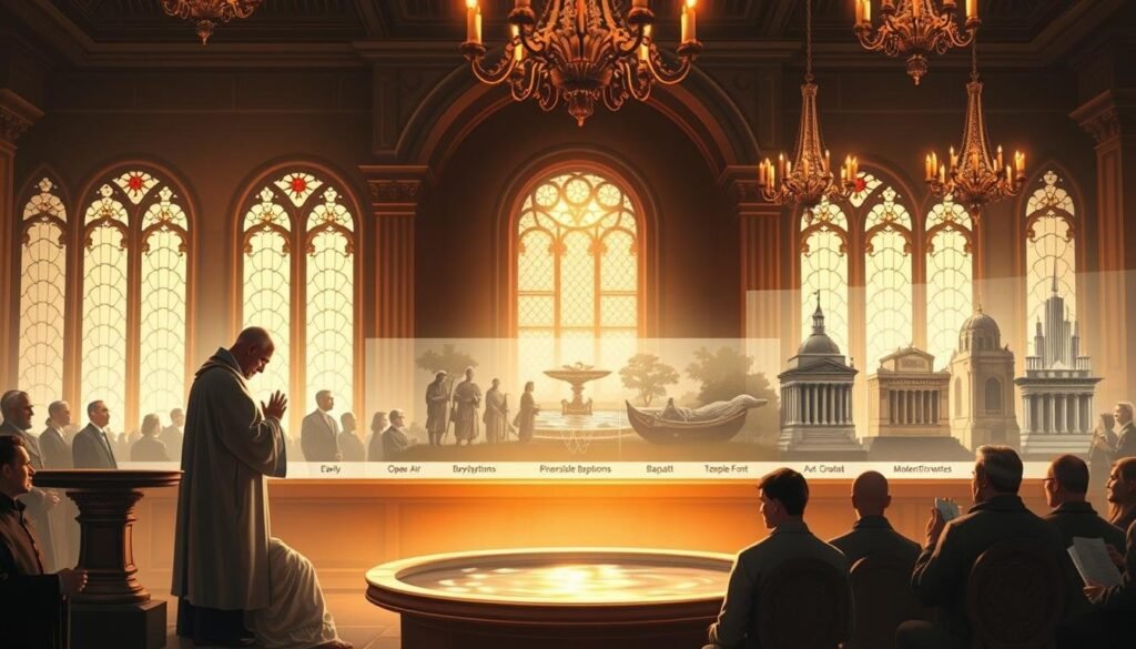 history of Mormon baptism practices