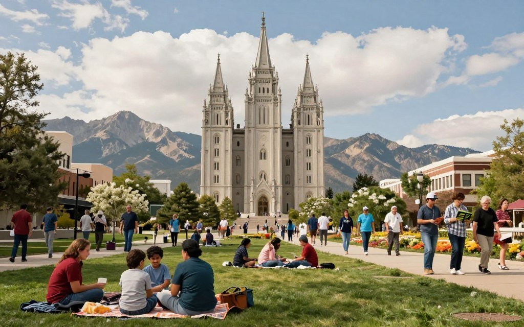 Mormon population in Salt Lake City